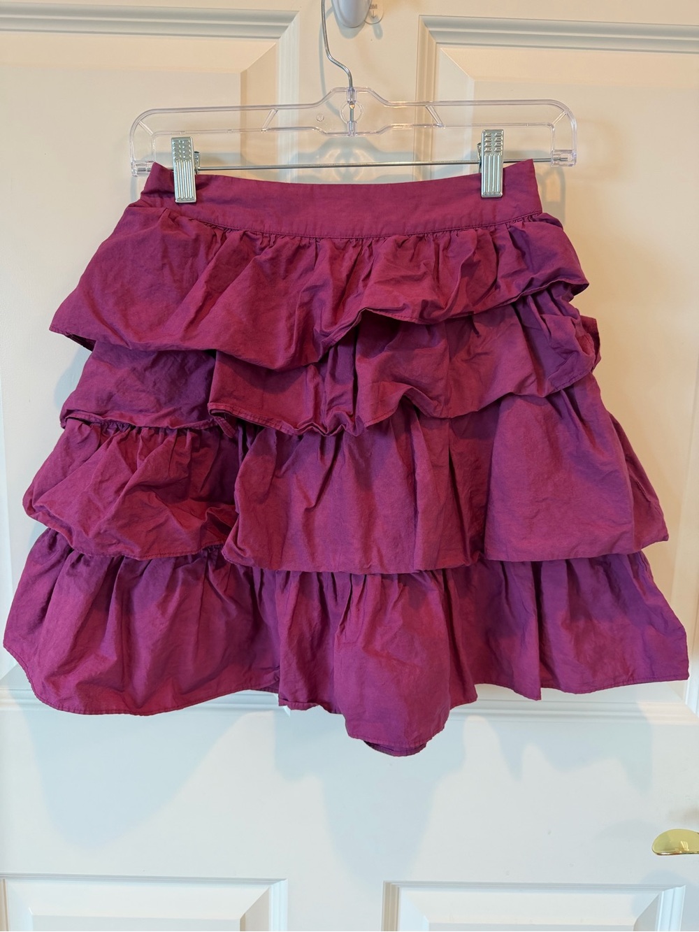 Allison New York Tiered Women's Skirt - Magenta